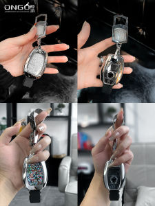 Ongo Crystal Metal Key Shell for Old Style Mercedes-Benz GLK C260L GLC300 Car Key Cover High End Zinc Alloy Driving Accessory