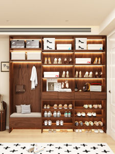 Solid Oak Wood Shoe Cabinet