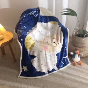 Chăn LÔNG CỪU trẻ em loại đẹp giữ ấm cho giấc ngủ của bé yêu