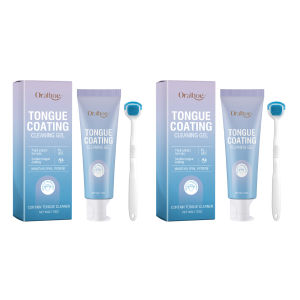 oralhoe | Tongue Coating Cleaning Gel With Brush Mild Formula Inhibit Bacteria Reduce Odor Oral Care Product Tongue Clean Paste For Home