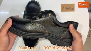Giày bảo hộ lao động nam XP mũi giày thép đế giày lót thép chống đinh chống nước chống dầu giày công trình giày làm vườn cam kết chính hãng - Lazada