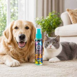 Lovinland Pet Deodorizing Spray Delightful Body Spray Long Lasting Dog Cat Perfumefor Skin & Coat Eliminates Odor from Smelly Dogs Cats