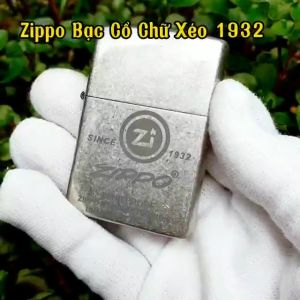 Mô Hình Sưu Tầm Bạc Cổ Xi Bụi Logo Chữ Xéo 1932 Có Hộp - Có Tem Đỏ