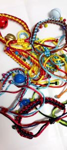 Vòng cổ nhiều chuông cho chó mèo vòng cổ đan tay chuông lớn