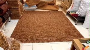 Chiếu Hạt Gỗ Hương Mộc Cao Cấp Hạt 1.6cm - Chiếu Gỗ Mian ( video  hình thật )