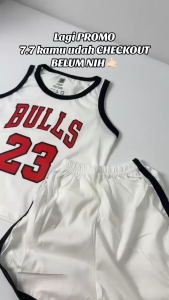 Setelan Anak Kutung Basket Bulls Katun Premium Pakaian Fashion