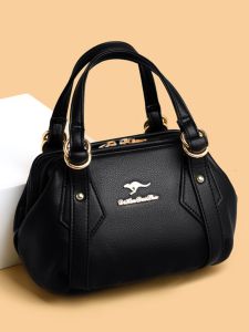 Genuine Leather Womens Small Handbags Middle-Aged and Elderly Womens Bags Ladieswear Grandma Bag Elderly Grocery Bag Hand Bag Soft Leather