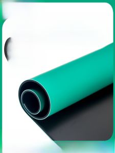 แผ่นรองโต๊ะทำงานยางกันไฟฟ้าสถิต แผ่นรองโต๊ะทำงานสำหรับซ่อมโทรศัพท์มือถือ แผ่นรองโต๊ะทำงานห้องปฏิบัติการ สายจราจรสีเขียว