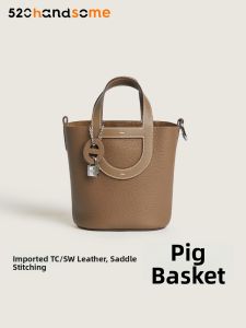Genuine Leather Handmade Classic Water Bucket Bag