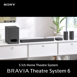 Sony BRAVIA Theatre System 6 | 5.1ch soundbar | HT-S60 | 1000W powerful sound | 1 Year + 3 Months Warranty