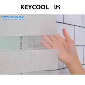 Keycool Korean Zebra Blinds for Windows Day and Night Roller Shades with Light Filtering Privacy Control Smooth Pull Chain Easy Install 6 Colors & 6 Sizes