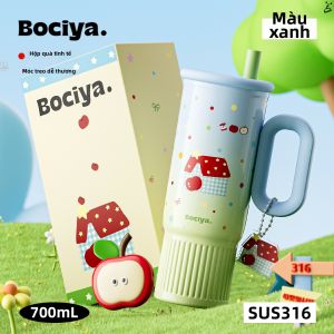 BAICAIYA | Bình Nước Dung Lượng Lớn Có Pha Trà Và Ống Hút