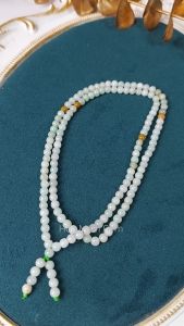 Vòng chuỗi cổ đá Ngọc Cẩm Thạch size hạt mini 5.3 li xinh xắn dễ thương không kén mệnh | Hoa Minh Gem