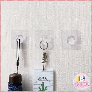 M.Grocer. Adhesive Wall Hook Reusable Anti-skid Traceless Heavy Duty Stick on Bathroom Kitchen 10 Pcs