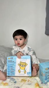 BABY TATTOO แผ่นรองเปลี่ยนผ้าอ้อม แบบใช้แล้วทิ้ง (1 กล่อง 13 แผ่น) ขนาด 60x45CM ผ้าปูรองกันน้ำปัสสาวะ แผ่นรองซับฉี่ กันน้ำได้ เบบี้ แทททู