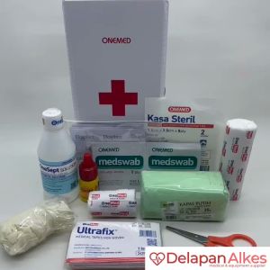 OneMed Kotak P3K Mobil Lengkap + Isi PPPK First Aid Kit Box isi 11