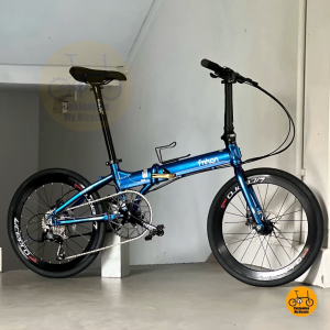🚙 Folding Bike Fnhon Blast 22” Chameleon Blue • 𝗠𝗥𝗧/𝗕𝘂𝘀-𝗙𝗿𝗶𝗲𝗻𝗱𝗹𝘆 Shimano 9s 𝗙𝗿𝗲𝗲𝗯𝗶𝗲𝘀 Litepro 𝗟𝗶𝗴𝗵𝘁𝘄𝗲𝗶𝗴𝗵𝘁 Liaoge Aceoffix Jave Neo Aero Wheels Foldable Bicycle Urban Ride Foldie Adult Bike #sgfoldies birthday gift Adult