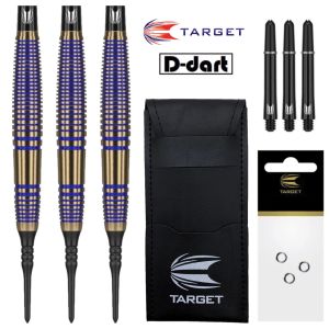 TARGET SOFT TIP DARTS - 17G TEAM FLY B BRASS SOFT DARTS (DART PIN ARROW DART LEMBUT)