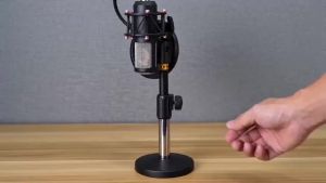 Portable Microphone Stand Professional Pedestal Feet Adjustable Desk Holder Bracket Speech Live Fixing Frame Mic Accessorise