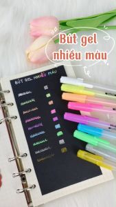 Bút gel mực dạ Chotune nhiều màu 0.8 mm nhanh khô viết đều trơn tru lâu hết mực chất lượng cao PZ00161