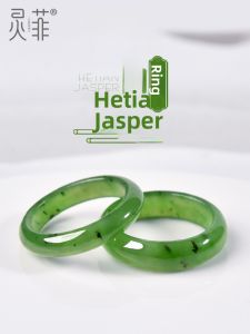 LINGFEI | Natural Jadeite Jade Ring Stylish Unique Design