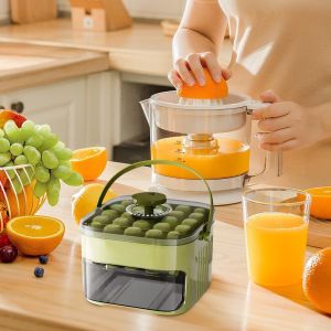 Homemade Ice Tray Mold Non-Stick Freezer Ice Tray with Handle for Chilling Whiskey Cocktail Coffee