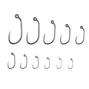 50 Chiếc Móc Câu Thép Carbon Cao Cấp 60 Độ Không Có Ngạnh 4 # ~22 # Dụng Cụ Buộc Câu Kiểu Perdigon Npmph Euro Nymph Fishhook