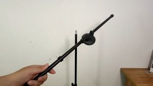 65CM Adjustable Tripod Microphone Stand Boom Arm Rotating Video Live Broadcast Mobile Phone Bracket Microphone Horizontal Rod Support