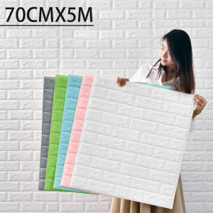 70CM 3D Giả Gạch Tự Dính Giấy Dán Tường Không Thấm Nước Dày Dán Tường Trang Trí Nhà Cửa Cần Thiết Cho Phòng Ngủ Phòng Khách