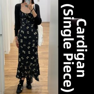 unifittoo | French Style V-Neck Floral Sleeveless Dress
