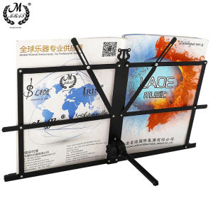 Desktop Portable Folding Sheet Music Stand Black Foldable Music Stand Holder Bracket For Musical Instrument Accessories