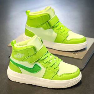 Giày Thể Thao Nam Mùa Xuân 2025 Giày Cao Đến Đầu Gối Mới Cho Trẻ Em Thương Hiệu Thời Trang Giày Thể Thao Đế Mềm Cho Bé Trai