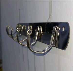 Gantungan Baju Dinding 6 Kait Tebal / Kapstok Stainless Steel / Anti Karat Kuat dan awet EDISI MASIH PROMO
