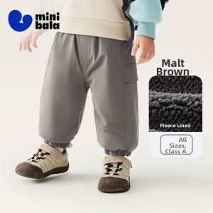 MINI BALA | Warm Childrens Cargo Pants with Fleece Lining