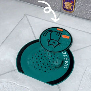 YESPERY Double Layer Floor Drain Cover Anti Odor Kitchen Bathroom Sewer Insect-proof Odor-proof Hair Catcher Filter Pad