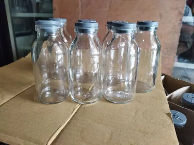 BOTOL ASI 100ML POLOS BOTOL KACA 100ML POLOS TUTUP KARET