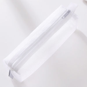 Transparent Mesh Pencil Case Large Capacity Simple Design for Men And Women Fresh Style Stationery Box Business Supplies