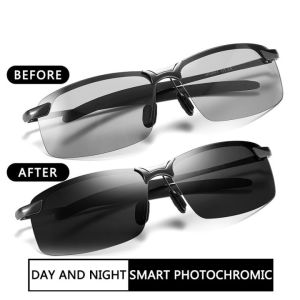 Teybren High vision Day & Night Polarized Sunglasses UV400 Photochromic Driving/Fishing Glasses for Men