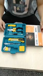 11Pcs/set Tools set Home Tool Box Professional Hardware Home Repair Set Hand Tools Pliers Tape measure Screwdriver