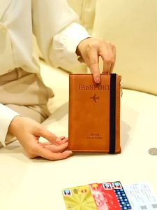 【Familiars】 ปกพาสปอร์ต พร้อมแผ่นป้องกันการสแกน แฟชั่นสําหรับผู้ชาย และผู้หญิง กระเป๋าใส่เอกสารการเดินทาง