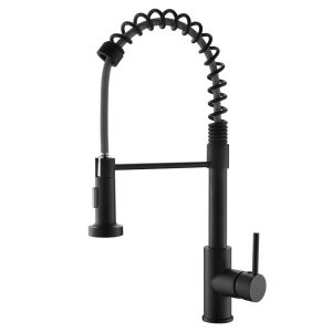 BANGPU | Black Pull-Out Hot & Cold Rotatable Extendable Kitchen Faucet