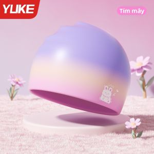 Yuke | Mũ Bơi Chống Thấm Nước Không Kích Ứng Đầu Rộng Bảo Vệ Tai Chuyên Nghiệp