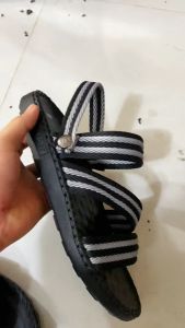 Dép sandal quai dù INICHI D1180 sọc trắng đế cao su chắc chắn