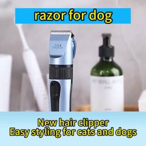 Pet Hair Clipper Dog Grooming Clipper Cat Hair Trimmer Rechargeable Pet Clipper Low Noise Pet Shaver Adjustable Length Pet Trimmer Pet Grooming Tool Kit Safe Pet Hair Shaver No Jam Pet Clipper USB Charging Pet Clipper Quiet Pet Hair Clipper Washable body