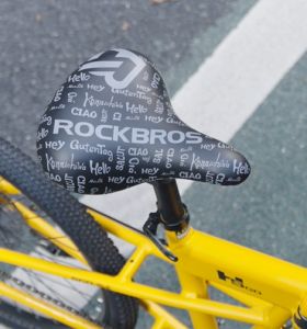 ROCKBROS Bicycle Saddle PU Waterproof Thickened Foam Shockproof Mountain Bike Seat Cushion Bike Accessories