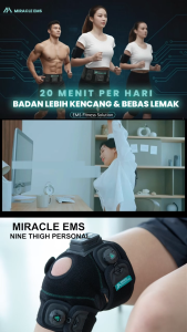 MIRACLE EMS ALAT PELANGSING PAHA - TURUNKAN LEMAK & KENCANGKAN PAHA MUDAH DIGUNAKAN DI RUMAH!