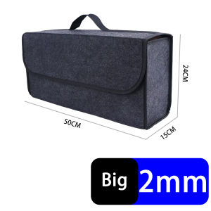 PINMOAP Large Capacity Storage Bag Foldable Car Felt Box Car Trunk Storage Bag Thickened Material Handbag Automotive Supplies
