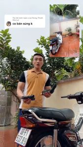 Béc xịt rửa xe đen ren trong mỏ vịt kiểu gài gắn sún xịt rửa áp lực cao - Lắp được bình bọt tuyết 05L