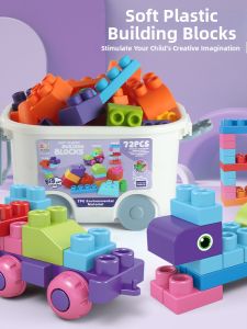Đồ Chơi Khối Xây Dựng Silicone An Toàn Cho Trẻ Mọc Răng