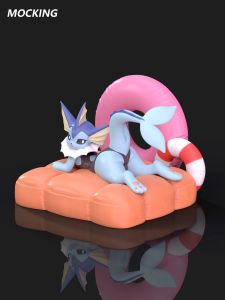 Blue Swimsuit Demon Water Ibu 1/20 Scale GK Model Toy Collectible Static Pokemon Series Custom Made Gift for over 14 Years Old